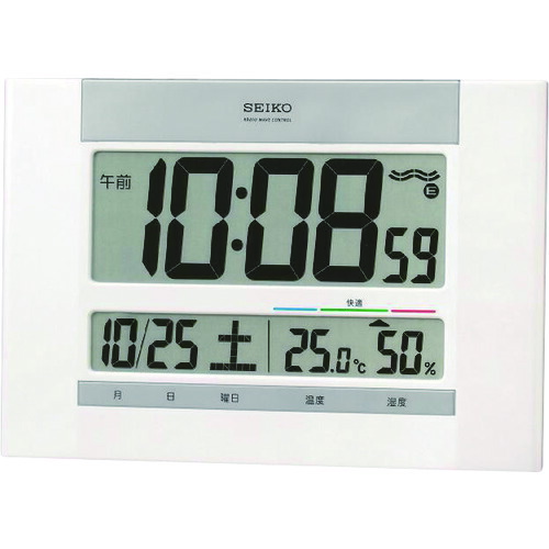 SEIKO SQ429W 快適度表示付電波時計