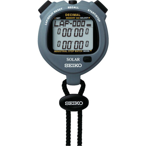 SEIKO SVAJ999 ストップウオッチ ソーラー インダストリアル グレー｜ハカルドットコム 店
