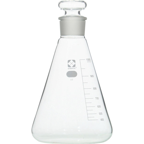 柴田科学の科目 010330-01000A 共栓三角瓶 1000mL 10入