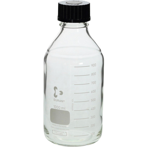 柴田科学の科目 016060-10002A 螺旋釘口瓶 ファーメンター用 1000mL 10入