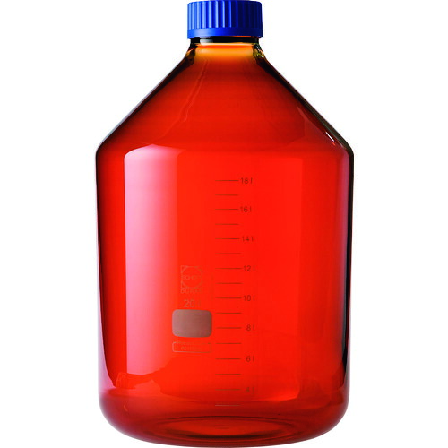 柴田科学 017250-120000 耐熱ネジ口瓶広口茶褐青キャップ付20000mL｜ハカルドットコム 店