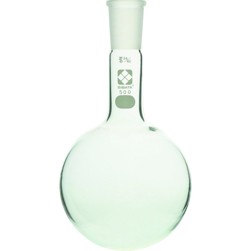 柴田科学 005310-24500 共通摺合 丸底フラスコ 長首形 24/40 500mL