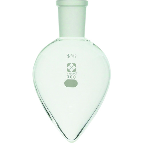 柴田科学 005410-29300 共通摺合 梨形フラスコ 29/42 300mL｜ハカルドットコム 店