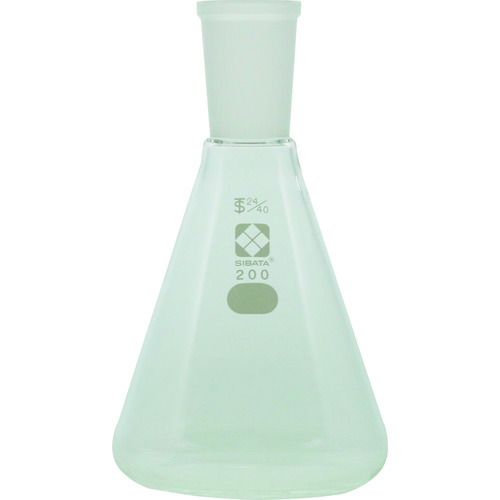 柴田科学 005510-24200 共通摺合 三角フラスコ 24/40 200mL｜ハカルドットコム 店