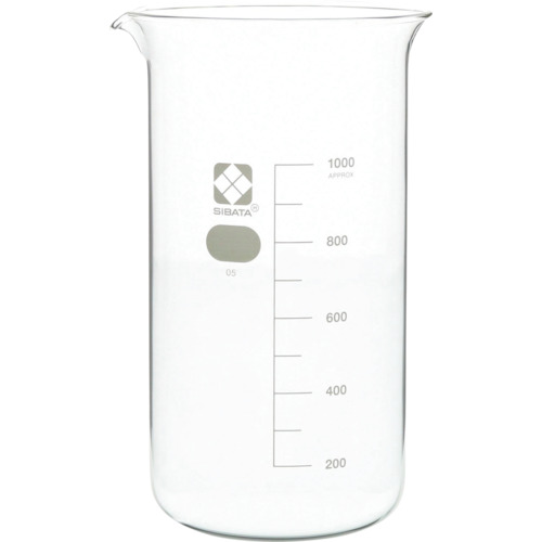柴田科学 010040-1000A トールビーカー 目安目盛付 1000mL 10入