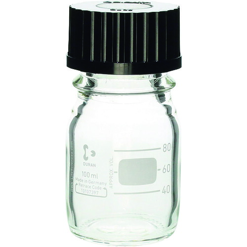 柴田科学 016060-1002A ネジ口瓶 ファーメンター用 100mL 10入|ハカルドットコム 店