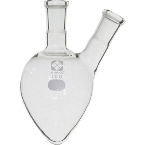 柴田科学 030160-15100 SPC二口梨形フラスコ SPC-15 100mL