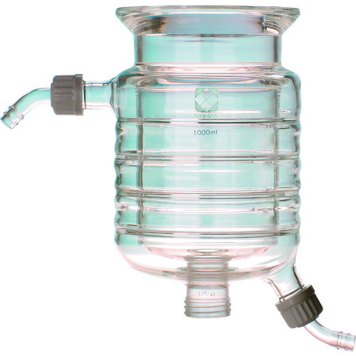 柴田科学 005550-1001 セパラブルフラスコ 円筒ジャケット形 100mm 1000mL｜ハカルドットコム 店