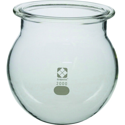 柴田科学 005910-2000 セパラブルフラスコ 丸形 バンド式 120mm 2000mL