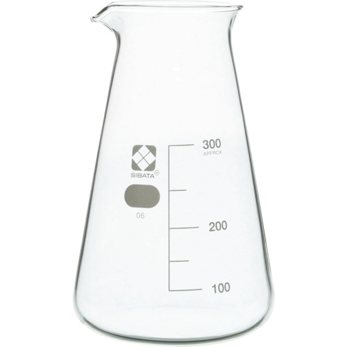 柴田科学 010050-300A コニカルビーカー 目安目盛付 300mL 10入｜ハカルドットコム 店