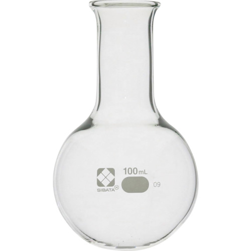 柴田科学の科目 010500-100A 丸底瓶 100mL 10入 花・ガーデン・DIY-研究・実験用品