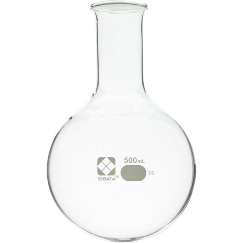 柴田科学 010500-500A 丸底フラスコ 500mL 10入｜ハカルドットコム 店