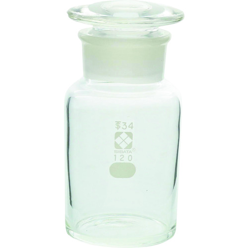 柴田科学の科目 017070-120A 試薬瓶 広口 120mL 10入