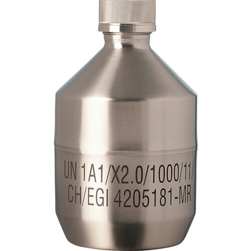 柴田科学 017200-1501 ステンレスボトル キャップ付 UN規格 1500mL