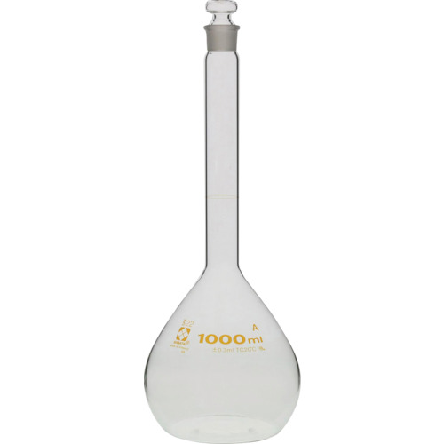 柴田科学 020060-1000 メスフラスコ スーパーグレード 1000mL
