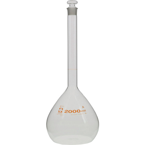 柴田科学 020060-2000 メスフラスコ スーパーグレード 2000mL|ハカルドットコム 店