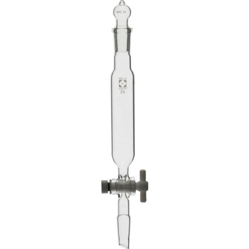 柴田科学 030260-1525 SPC分液ロート 円筒形 PTFEコック付 25mL