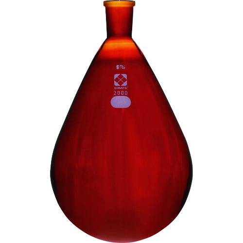 柴田科学 005270-292 共通摺合 なす形フラスコ 茶褐色 29/42 2000mL