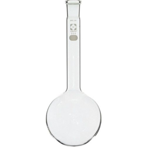 柴田科学 031100-500 SPC丸底フラスコ 長首形 500mL|ハカルドットコム 店