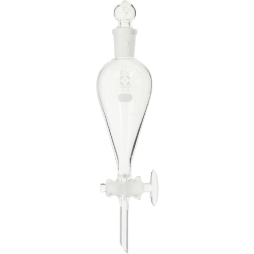 柴田科学 014230-50 分液ロート スキーブ形 ガラスコック付 50mL