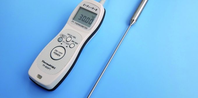 サーモポート TP-800PT ピーティーサーモ 温度計本体 +センサーPTP-150+トレーサビリティ校正書類付