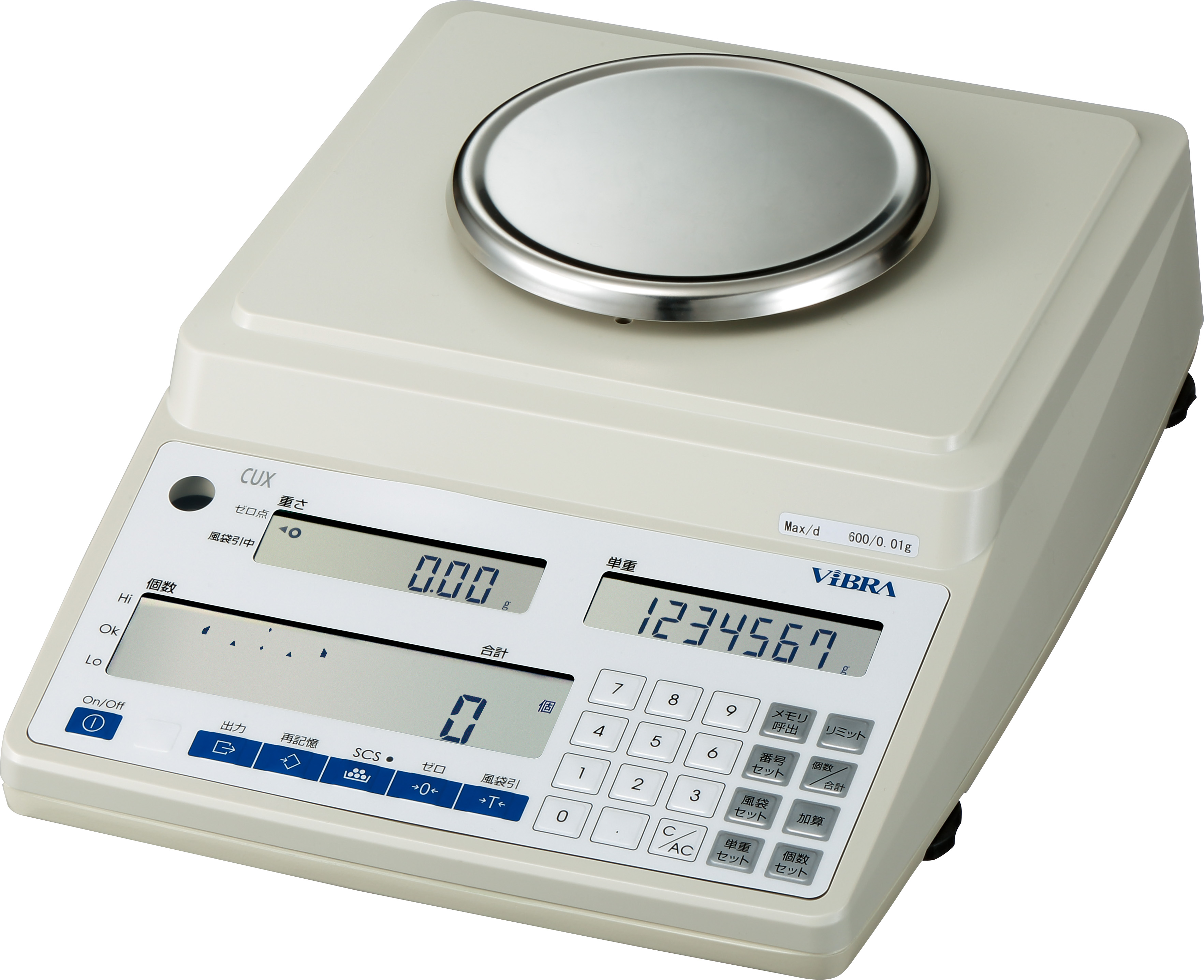 新光電子 CUX600 デジタル個数はかり ひょう量 600g 目量 0.01g 業務用カウンティングスケール|ハカルドットコム 店