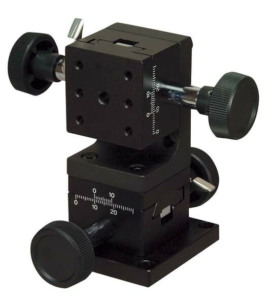 中央精機 LM-412W DT X・Z軸ステージ 40×40(両ハンドル)