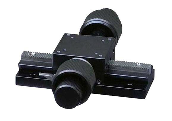 中央精機 LS-414WSL1 長作動ステージ レール長100mm(粗微動両ハンドル)