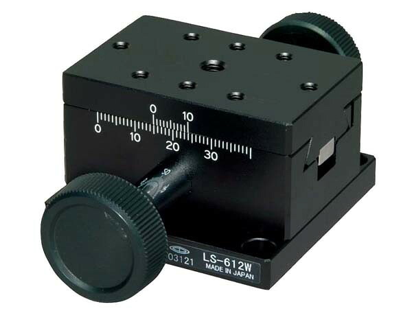 中央精機 LS-612W DT X軸ステージ 40×60(両ハンドル)|ハカルドットコム 店