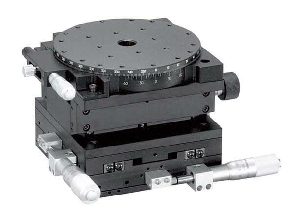 中央精機 TR-101-S1 X・Y・Z・回転スリムステージ φ125