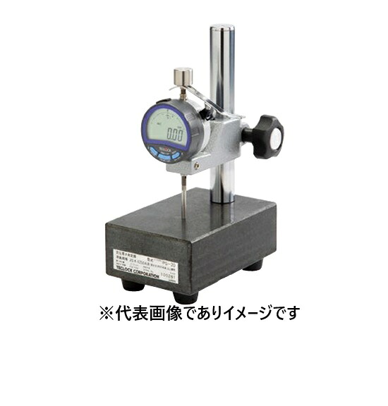 テクロック PG-01A 定圧厚さ位置づける器 照明ランプ印字機 JIS判定基準 シックネスゲージ