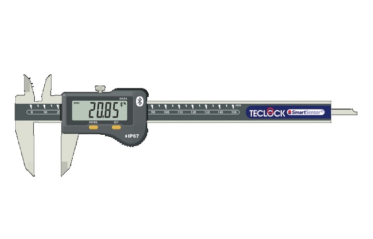 テクロック SSC-650 デジタルノギス Bluetooth対応シリーズ150mm 防水 IP67 TECLOCK｜ハカルドットコム 店