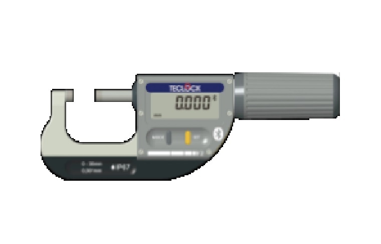 テクロック SSM-750 デジタルミクロメーター 0-30粍 Bluetooth相応う続きもの 雨合羽 IP67 TECLOCK