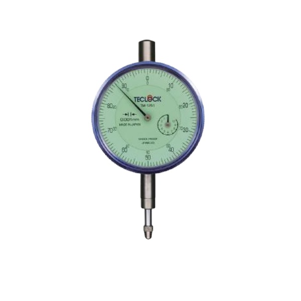 テクロック TM-1251f 0.001mm目盛ダイヤルゲージ 平裏ぶたタイプ｜ハカルドットコム 店