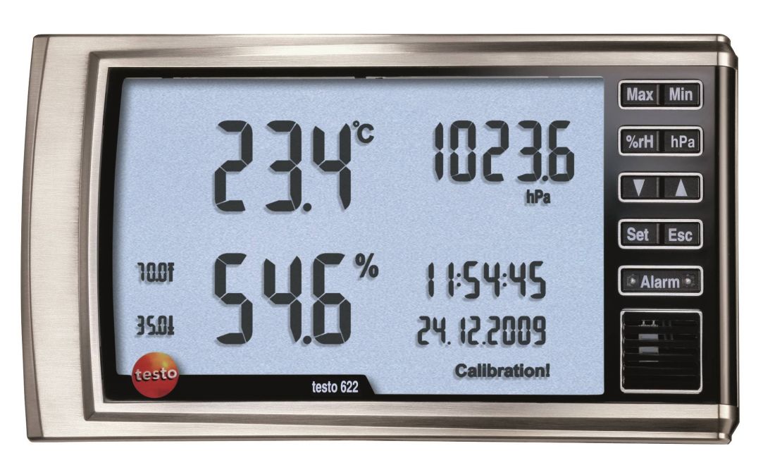 テストー testo 622 高慥かさ卓上式温湿度計 空圧検知器―付 0560 6220