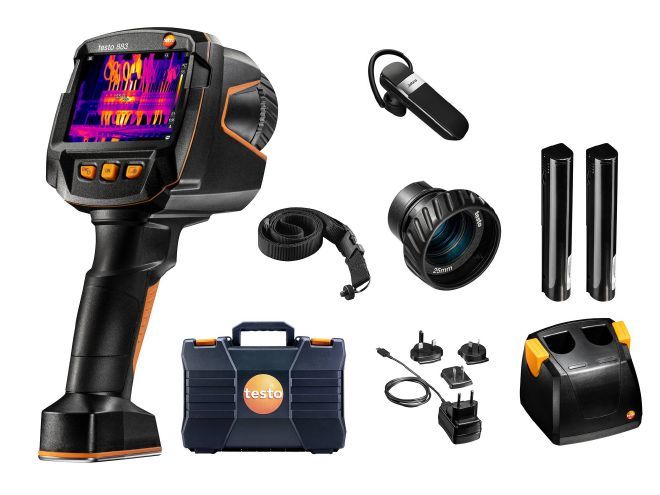 テストー 0563 8834 testo 883 赤外線サーモグラフィ 望遠水晶体書き割り