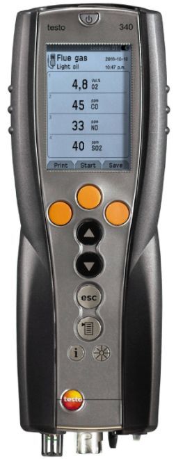 テストー testo 340 焚きつける排気ガス分析機器 本体 0632 3340