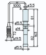TOADKK OE-470BA 溶存酸素電極 ラボ用 DO用電極 交換電極