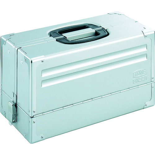 TONE BX331SV ツールケース メタル V形3段式 シルバー｜ハカルドットコム 店