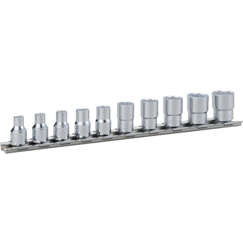 TONE HS210 ソケットセット 6角 ホルダー付 10pcs 差込角6.35mm