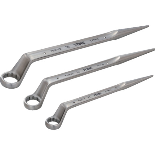 TONE TSM-22 トルシアボルト用メガネレンチ チタンシノ付 全長468mm