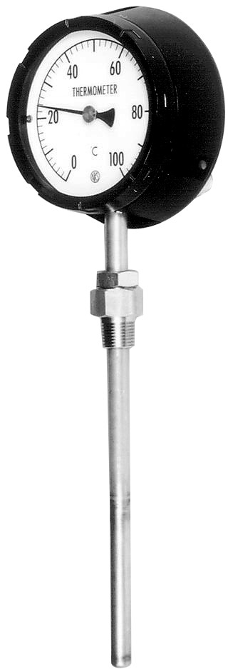 長野計器 φ100 直結型/Iステム型 防滴・直結形温度計 100℃ R1/2X10X100L TL14-000-112A100X0XX0