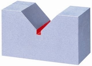新潟理研測範 558AA-100 硬鋼製ＶブロックAA級焼入 呼寸法:100mm