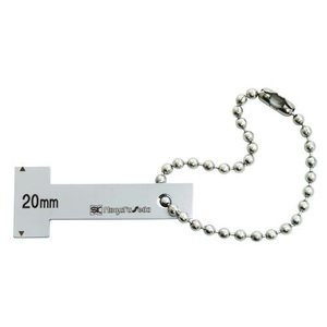 新潟精機 EC-20電極隙間ゲージ 20mm EC20 溶接機の電極すき間測定に