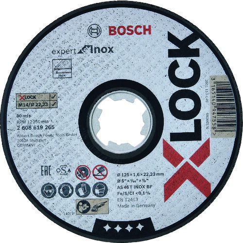ボッシュ 2608619265 X-LOCK切断砥石125x1.6ステンEX 25個 BOSCH 11,283円