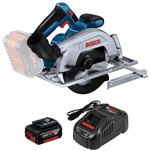 ボッシュ GKS18V-57-2HSET 18Vコードレス丸ノコ+乾電池申し受ける器仕掛ける BOSCH PSE免許 DIY・工具-花・ガーデン・DIY