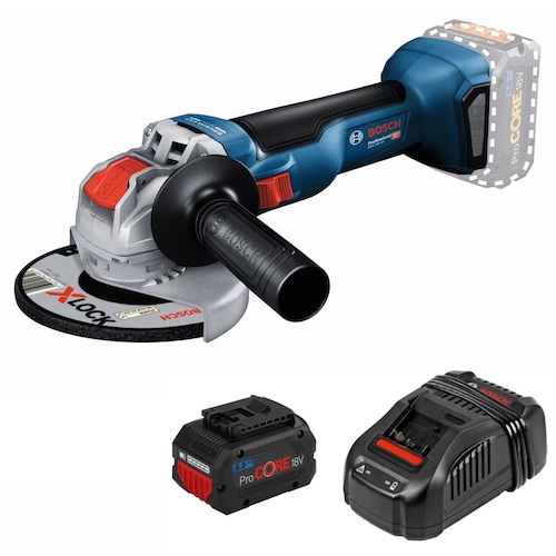 ボッシュ GWX18V-10SET 18VコードレスX-LOCKレコード盤圧砕機+蓄電池申し受ける器仕掛ける BOSCH PSE公証