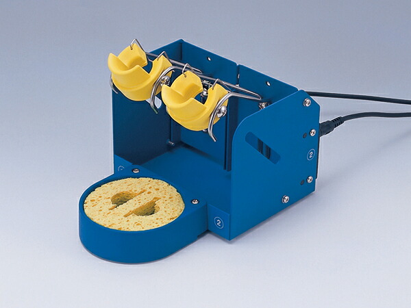 白光 FH201-02 コテ台 FH-201 洗い濯ぎ海綿質付 2本差し用 HAKKO ハッコー