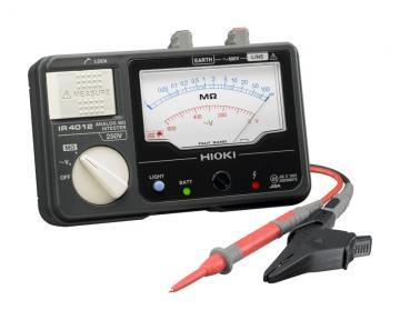 日置電機 IR4012-10 メグオームハイテスタ 単領域 アナログ不成立踏みとどまる計 250V L9787付 HIOKI アナログメガー