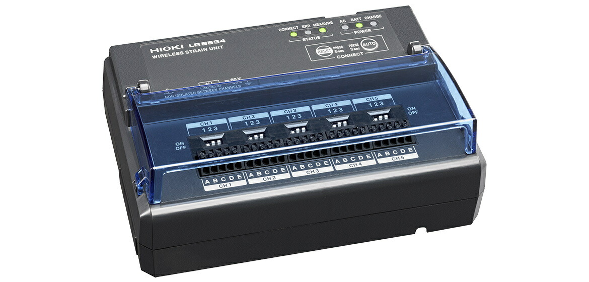 日置電機 LR8534 無線電話ひずみ社会的単位 5ch ひずみ位置づける HIOKI